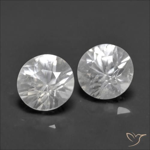 1.31 ct natürliche Weiß Zirkon-Edelsteine, Runden, VS
