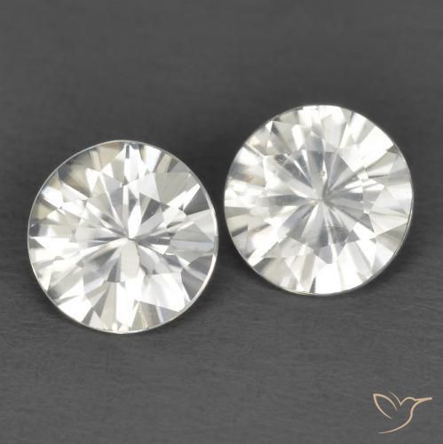 1.30 ct natürliche Weiß Zirkon-Edelsteine, Runden, VS
