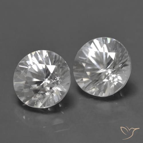 1.50 ct natürliche Weiß Zirkon-Edelsteine, Runden, VS