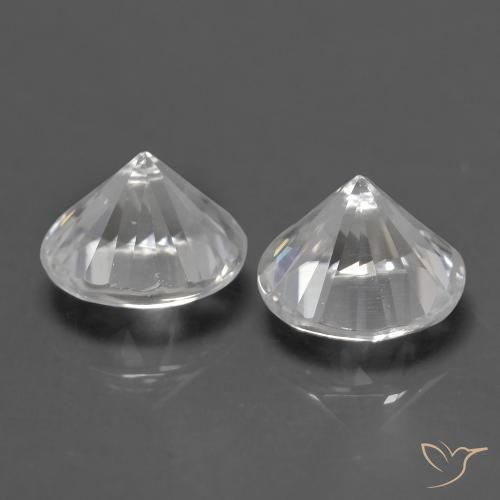 1.50 ct natürliche Weiß Zirkon-Edelsteine, Runden, VS