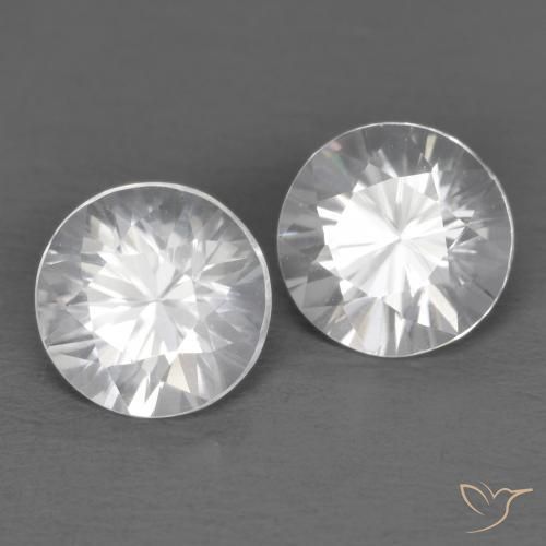2.49 ct natürliche Weiß Zirkon-Edelsteine, Runden, VVS