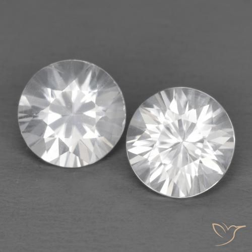 2.40 ct natürliche Weiß Zirkon-Edelsteine, Runden, VVS-VS