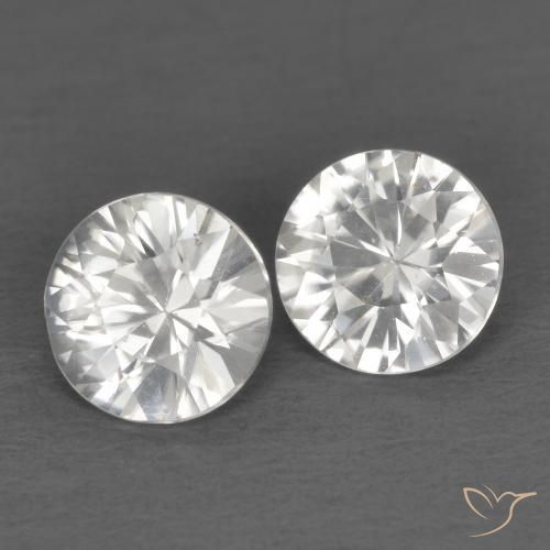 1.35 ct natürliche Weiß Zirkon-Edelsteine, Runden, VS