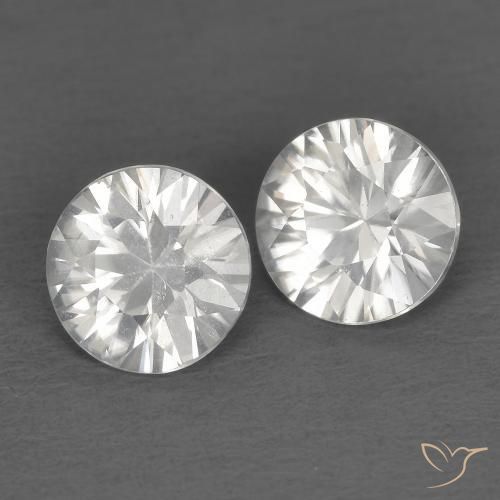 1.34 ct natürliche Weiß Zirkon-Edelsteine, Runden, VS