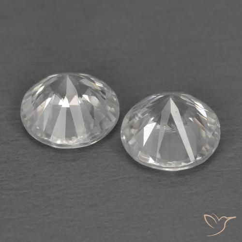 1.34 ct natürliche Weiß Zirkon-Edelsteine, Runden, VS