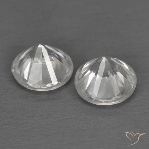 1.45 ct natürliche Weiß Zirkon-Edelsteine, Runden, VS