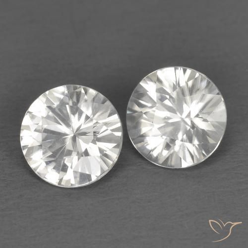 1.29 ct natürliche Weiß Zirkon-Edelsteine, Runden, VS