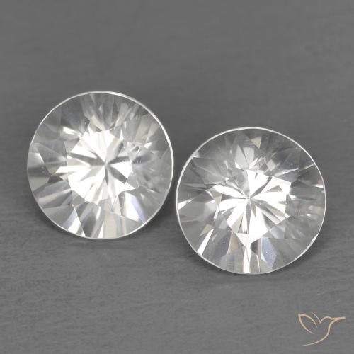 1.45 ct natürliche Weiß Zirkon-Edelsteine, Runden, VVS