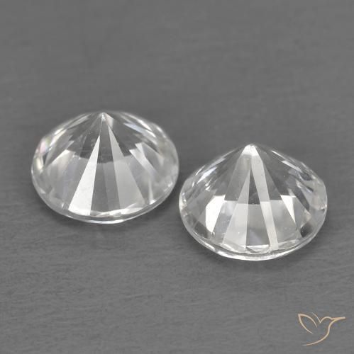 1.50 ct natürliche Weiß Zirkon-Edelsteine, Runden, VVS