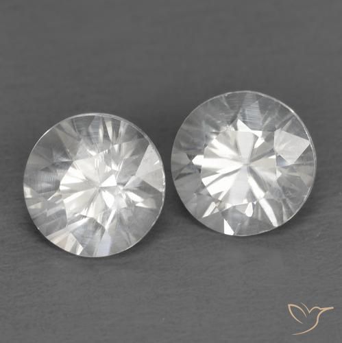 1.49ctw Natürlicher Weiß Zirkon, Runden, VVS-VS