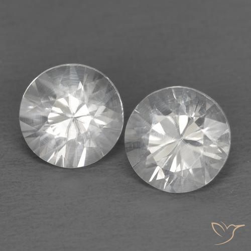 1.49 ct natürliche Weiß Zirkon-Edelsteine, Runden, VVS-VS