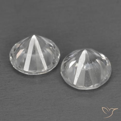 1.54 ct natürliche Weiß Zirkon-Edelsteine, Runden, VVS