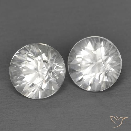 1.66 ct natürliche Weiß Zirkon-Edelsteine, Runden, VVS
