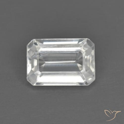 1.45ct Natürlicher Weiß Zirkon, Smaragdschliff, VVS-VS