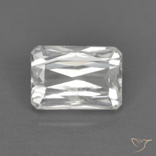 1.75ct Natürlicher Weiß Zirkon, Smaragdschliff, VVS-VS