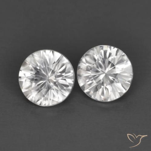 1.34 ct natürliche Weiß Zirkon-Edelsteine, Runden, VS
