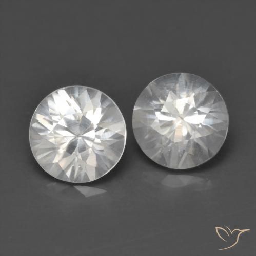 1.39 ct natürliche Weiß Zirkon-Edelsteine, Runden, VS