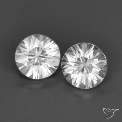1.46 ct natürliche Weiß Zirkon-Edelsteine, Runden, VVS-VS