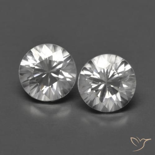 1.50 ct natürliche Weiß Zirkon-Edelsteine, Runden, VVS-VS