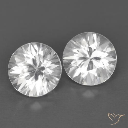 2.63 ct natürliche Weiß Zirkon-Edelsteine, Runden, VVS-VS