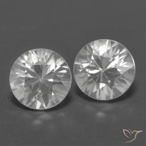 2.49 ct natürliche Weiß Zirkon-Edelsteine, Runden, VVS-VS