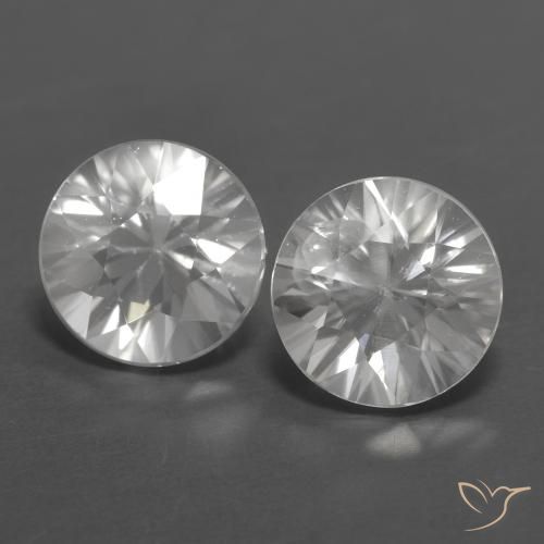 2.43 ct natürliche Weiß Zirkon-Edelsteine, Runden, VVS-VS