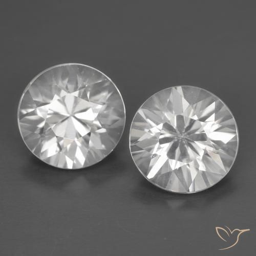 2.50 ct natürliche Weiß Zirkon-Edelsteine, Runden, VVS-VS