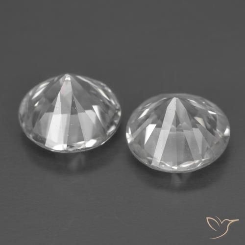 2.50 ct natürliche Weiß Zirkon-Edelsteine, Runden, VVS-VS