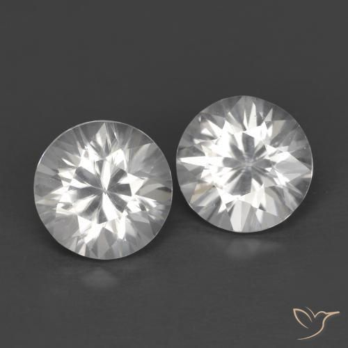 2.46 ct natürliche Weiß Zirkon-Edelsteine, Runden, VVS