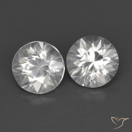 2.52 ct natürliche Weiß Zirkon-Edelsteine, Runden, VVS