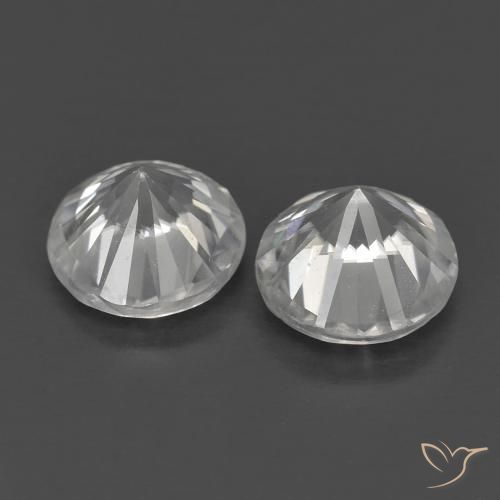 1.41 ct natürliche Weiß Zirkon-Edelsteine, Runden, VS
