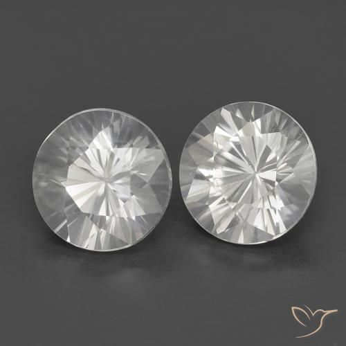 1.50ctw Natürlicher Weiß Zirkon, Runden, VS