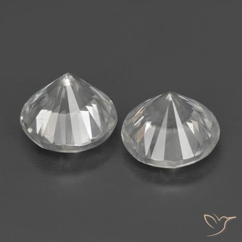 1.50 ct natürliche Weiß Zirkon-Edelsteine, Runden, VS