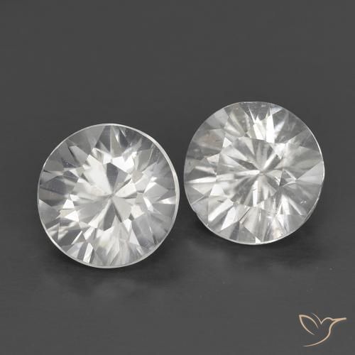 1.40 ct natürliche Weiß Zirkon-Edelsteine, Runden, VS