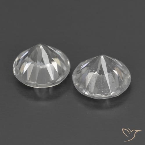1.40 ct natürliche Weiß Zirkon-Edelsteine, Runden, VS