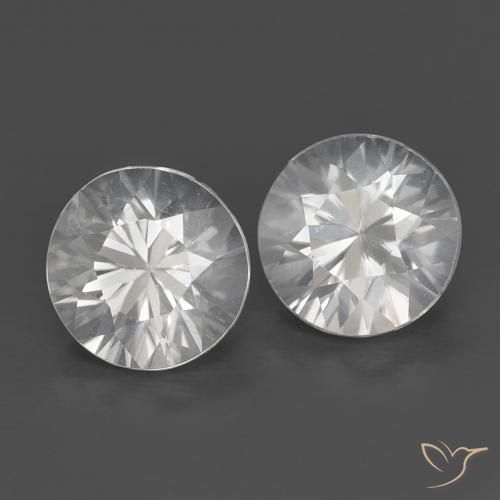 1.53 ct natürliche Weiß Zirkon-Edelsteine, Runden, VS