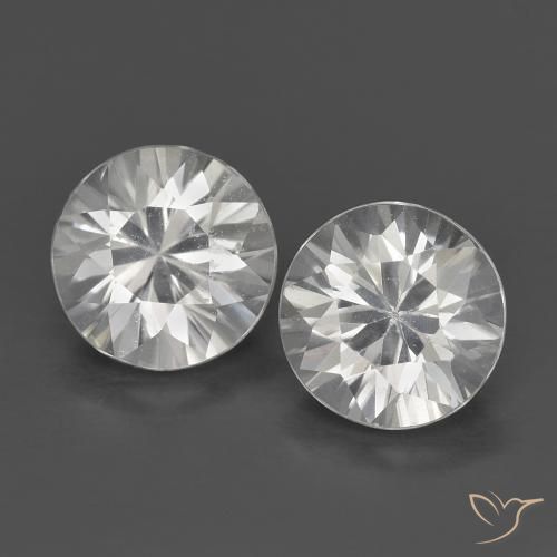 1.47 ct natürliche Weiß Zirkon-Edelsteine, Runden, VS
