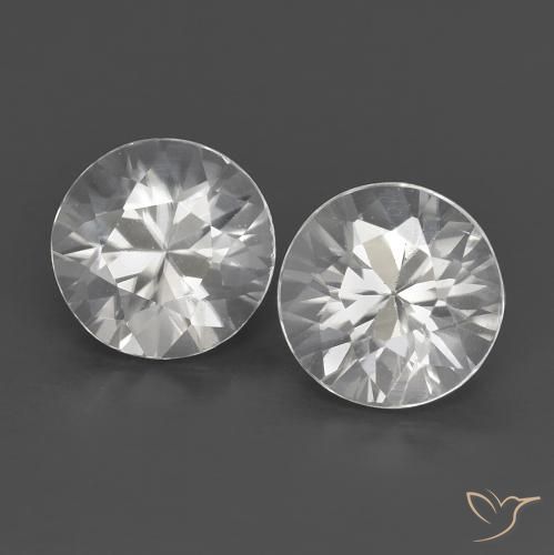 1.43 ct natürliche Weiß Zirkon-Edelsteine, Runden, VS