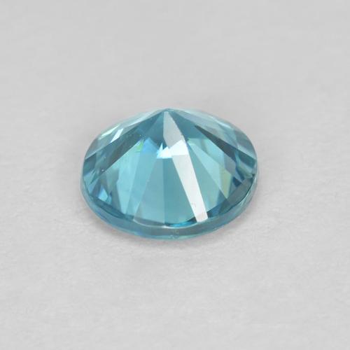 0,58 ctw natürlicher blauer Zirkon, Rundschliff, VS