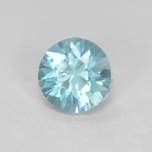 0,39 ctw natürlicher blauer Zirkon, Rundschliff, VS