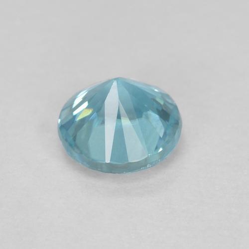 0,39 ctw natürlicher blauer Zirkon, Rundschliff, VS