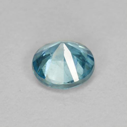 0,52 ctw natürlicher blauer Zirkon, Rundschliff, VS