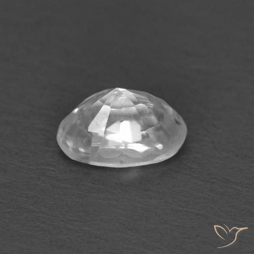 9,17 ctw natürlicher Weiß Zirkon, Oval, VVS