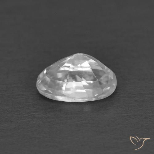 9,17 ctw natürlicher Weiß Zirkon, Oval, VVS