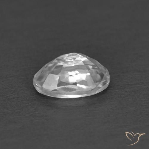 9,17 ctw natürlicher Weiß Zirkon, Oval, VVS