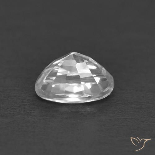 9,17 ctw natürlicher Weiß Zirkon, Oval, VVS