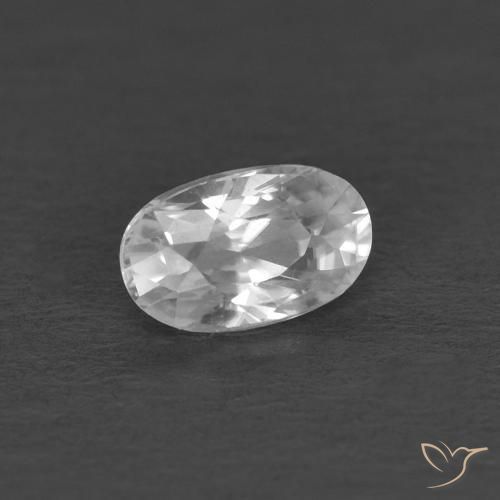 9,17 ctw natürlicher Weiß Zirkon, Oval, VVS