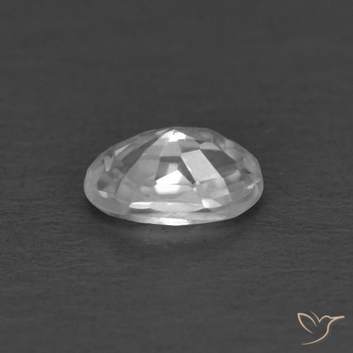 9,17 ctw natürlicher Weiß Zirkon, Oval, VVS
