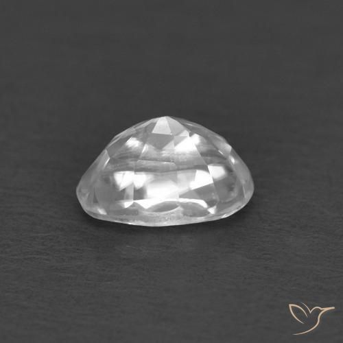 9,17 ctw natürlicher Weiß Zirkon, Oval, VVS-VS