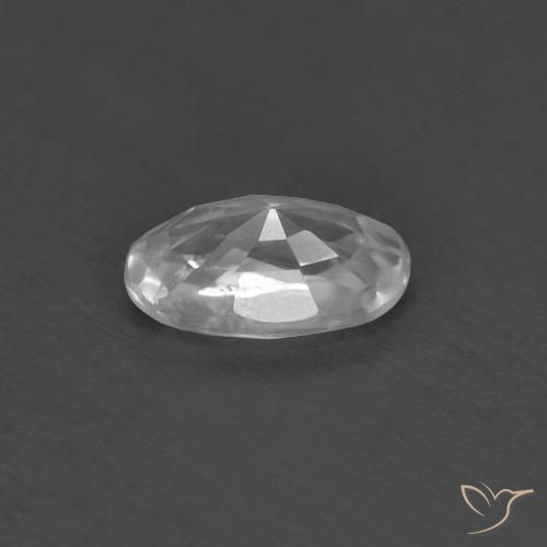 9,17 ctw natürlicher Weiß Zirkon, Oval, VVS